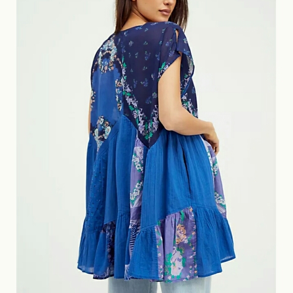 People Mended With Scarves Mini Dress 